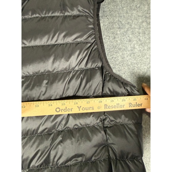 Uniqlo Ultra Light Down Puffer Vest Women XL Black Water Repellent Full Zip - Picture 5 of 8